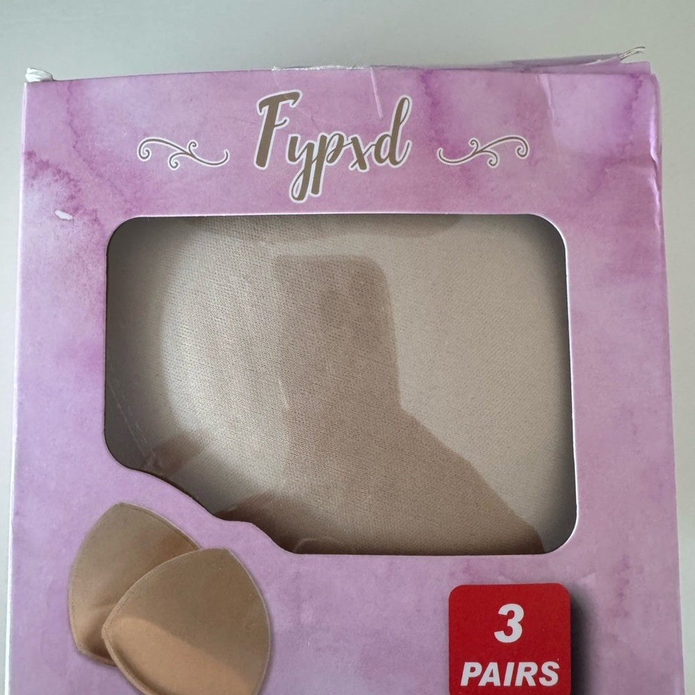 Beige Bra Insert Pads - 3 Pairs